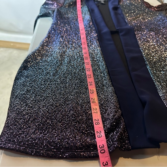 R&M Richards Metallic Open Front Blazer Jacket, Cardigan, Fairy, Size 6 - Picture 9 of 10